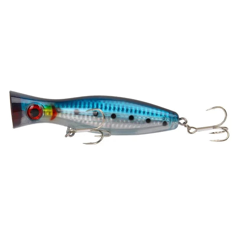 China China Color-D / 125mm-40g YUCONG 1PX Silent Popper Lure 12.5cm-40g Floating Fishing Bait Long Casting Hard Wobblers Topwater Swimbait leurre de pêche cebo
