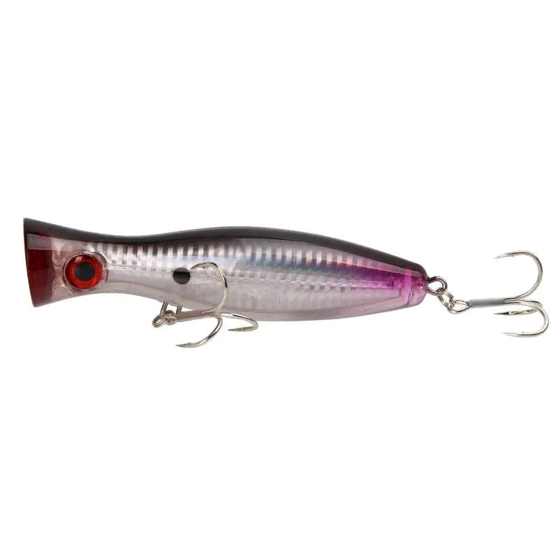 China China Color-F / 125mm-40g YUCONG 1PX Silent Popper Lure 12.5cm-40g Floating Fishing Bait Long Casting Hard Wobblers Topwater Swimbait leurre de pêche cebo