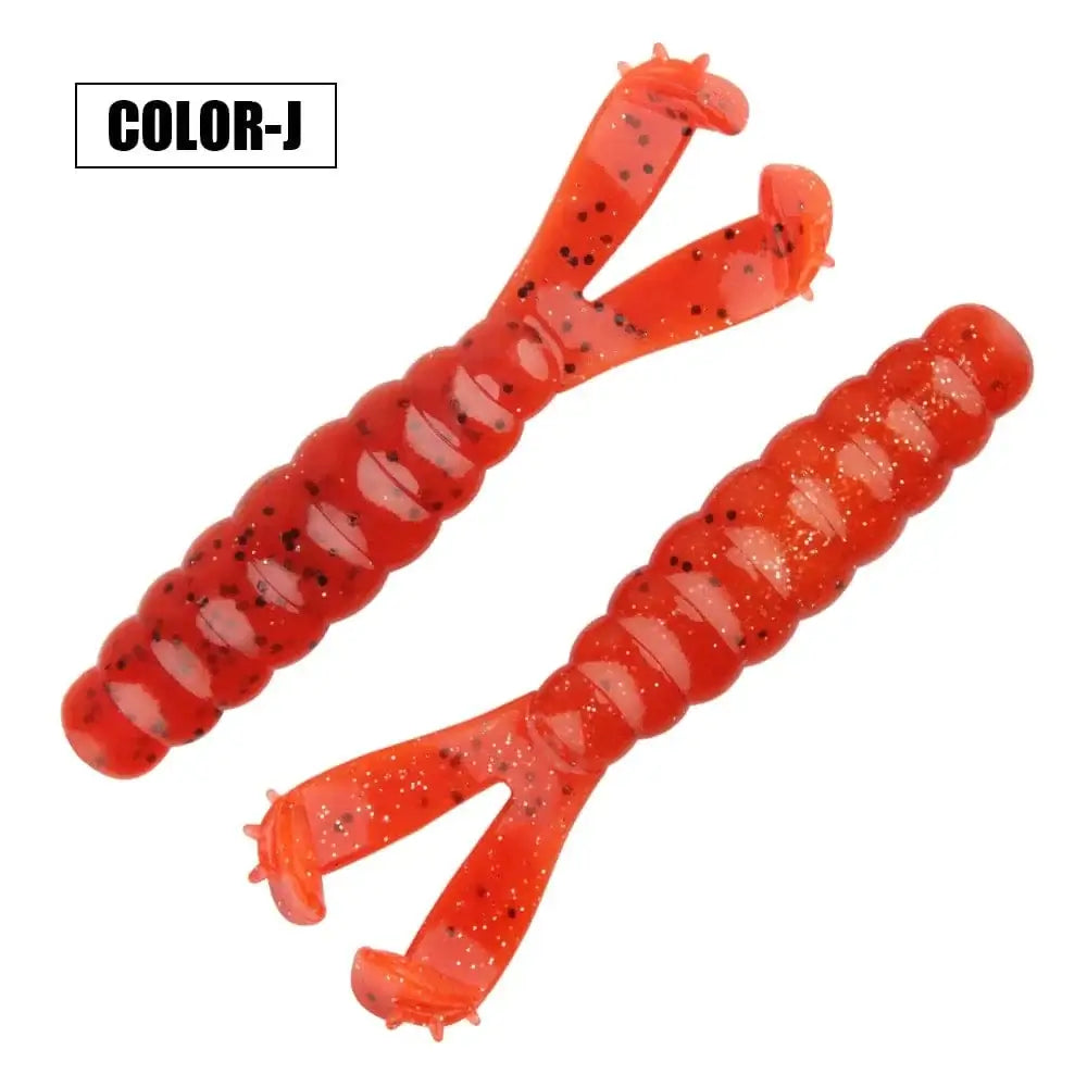 China China Color-J Spinpoler Diver Grub Fishing Lure Soft Bait Twin T Tail Floating Tpr 7cm Salted Shad Worm Frog Artificial Bass Swimbait Pesca