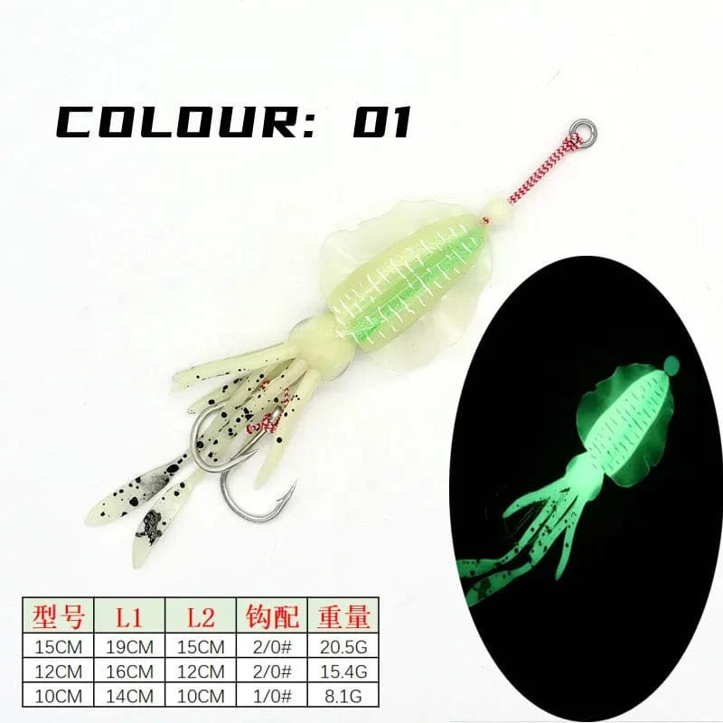 China China color1 / 10cm AS Soft Lure Squid Skirts Bait Fishing Lure Octopus Boat Sea Fishing PVC Rubber Artificial Soft Bait Fishing Trolling Leurre