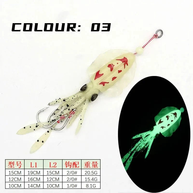 China China color3 / 10cm AS Soft Lure Squid Skirts Bait Fishing Lure Octopus Boat Sea Fishing PVC Rubber Artificial Soft Bait Fishing Trolling Leurre