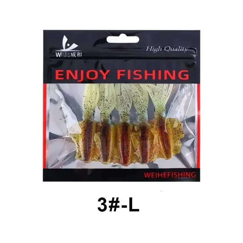 China China Color3 L WEIHE （5pcs） 7cm/2g 10.5cm/7g soft fishing lure squid fishing bait lifelike octopus TPE swimbait for saltwater
