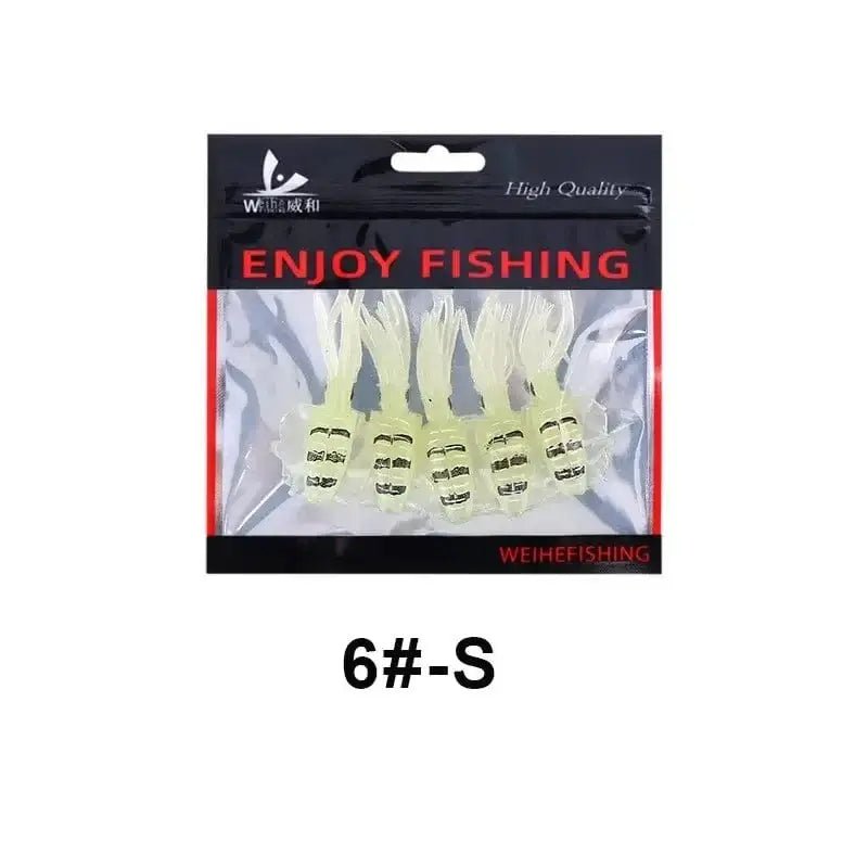 China China Color6 S WEIHE （5pcs） 7cm/2g 10.5cm/7g soft fishing lure squid fishing bait lifelike octopus TPE swimbait for saltwater