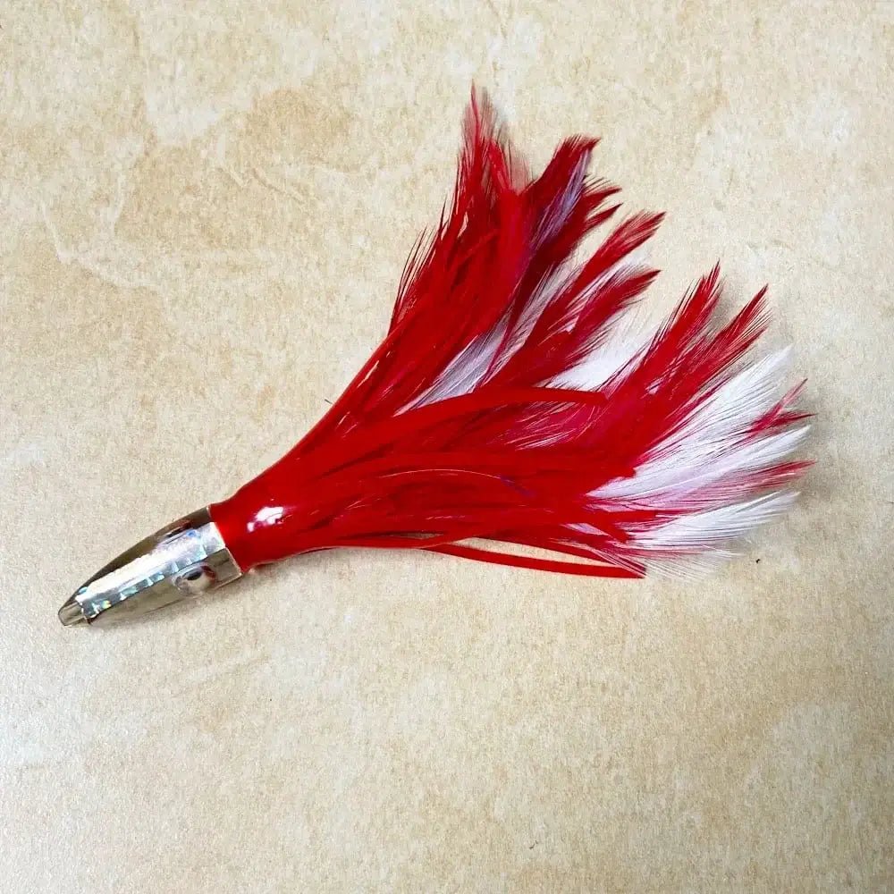 China China Colour A 1pc Squid Skirts Soft Fishing Lure 14cm/32g Night Fishing Lure Octopus Feather Skirt Artificial Acrylic Bait for Tuna Sai