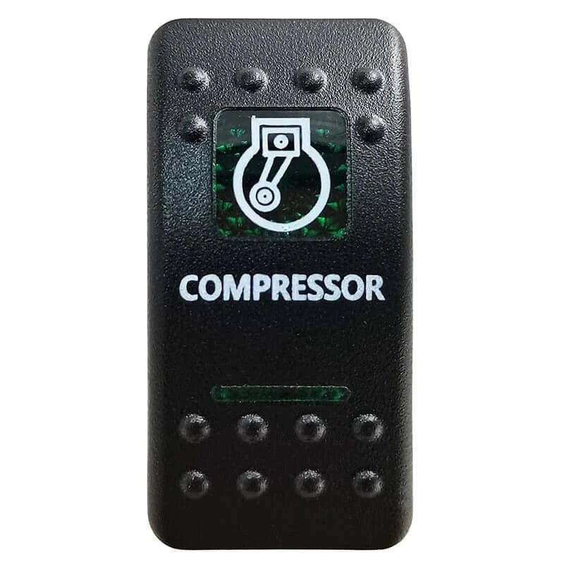 China China Compressor Green Led Light Bar Rocker Switch SPST 5Pins/DPDT 7Pins For Car Marine Boat IP68 NARVA Carling ARB Auto Parts Camper Replacement