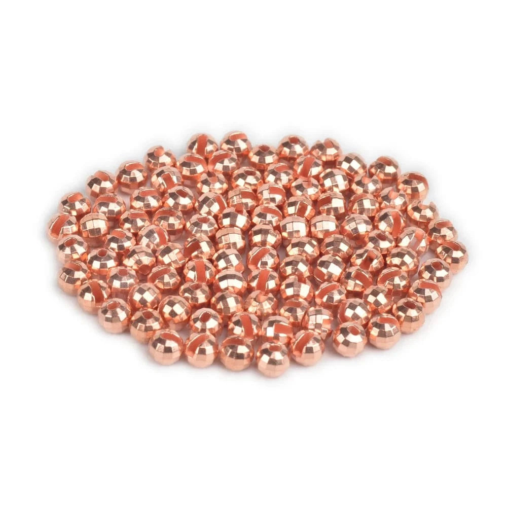 China China COPPER / 2.8mm Elite TG Tungsten Faceted Slotted Beads, 2.0-4.0mm Fly Tying DIY Material, Fly Fishing Jig Trout Perch Crappie Lure Tackel