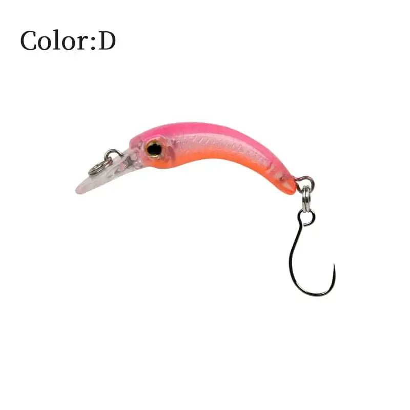 China China D / 1.2g 40mm LETOYO Floating Injured Fishing Lure 40mm 1.2g Micro Lures Artificial Minnow Bait Wobblers For Trout Bass Perch