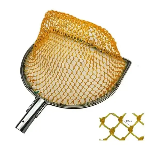 China China D double ring Orange / CHINA / Length 35cm Landing Net for Fihsing Replace Head Flat Solid Stainless Steel Ring Light Depth Strong Nylon Net Fishing Accessory 25cm-40cm