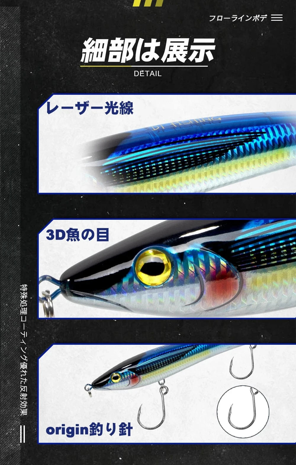 China China D1 Trolling Lures Floating Pencil Fishing Baits 197mm 93g Big Stickbait Wobblers For Seabass Tuna Lungfish DT3004 Peche Tackle
