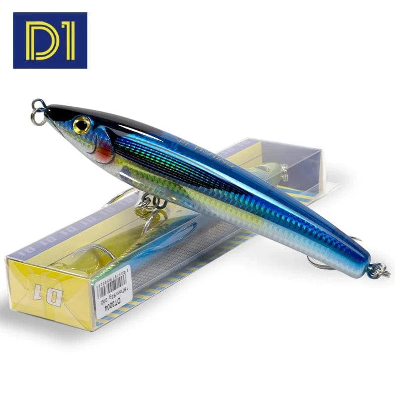 China China D1 Trolling Lures Floating Pencil Fishing Baits 197mm 93g Big Stickbait Wobblers For Seabass Tuna Lungfish DT3004 Peche Tackle