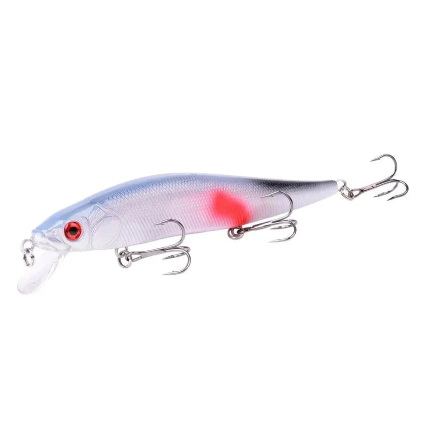 China China D2 14cm 21G Aorace 1Pcs 14cm 21g Topwater wobbler 3D Eyes Fishing Lure Minnow Hard Bait 3 fish Hooks Crankbait Floating Fishing Tackle