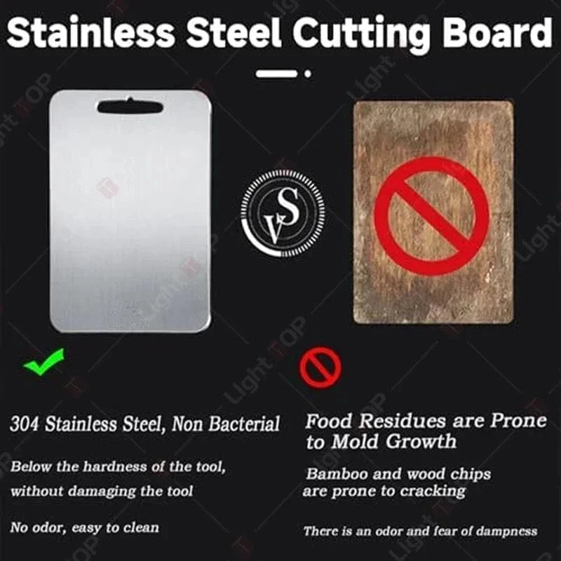 China China Damascus Kitchen Knives with Titanium Cutting Board Japanese Santoku Cleaver Stainless Steel Boning Knife Portable Meat Chopping