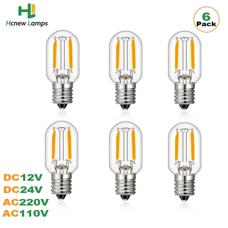 China China DC 24V / 2700K / E12|1w Vintage Low Voltage Led Bulb T20 Tubular Filament Bulb DC 12V 24V AC 220V E12 E14 Mini Tubu Bulb for RVs Marine Lighting Outdoor