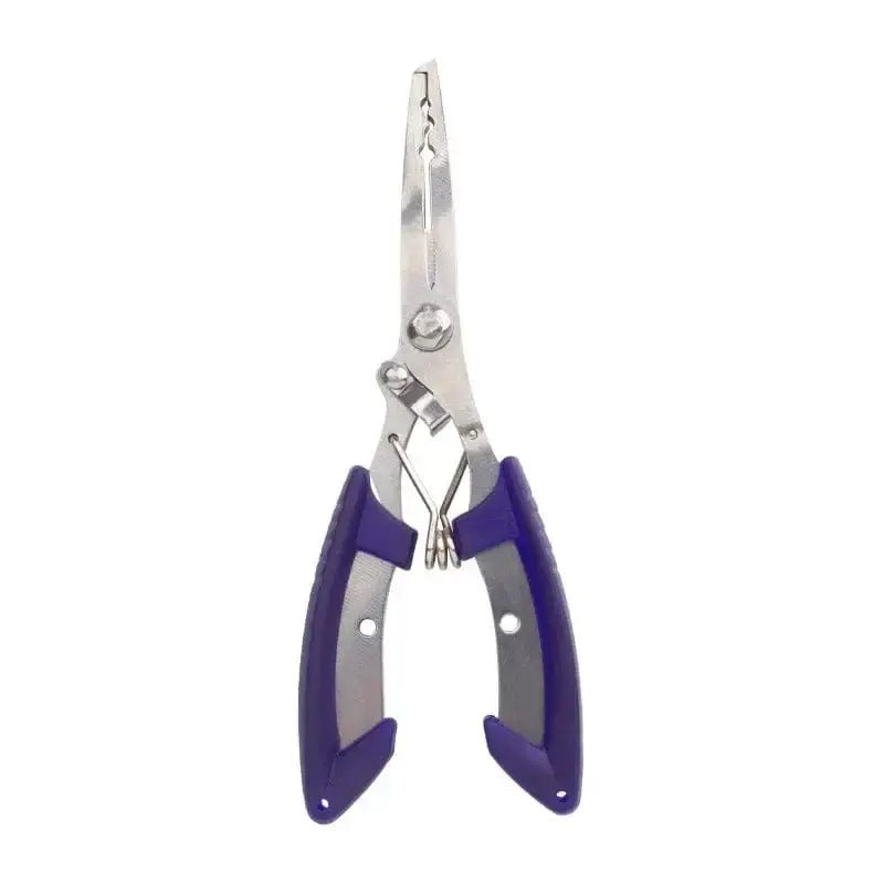China China Deep Blue Stainless Steel Fishing Pliers with Non-Slip Handle and Hook Remover - Durable and Multifunctional Fishing Scissors