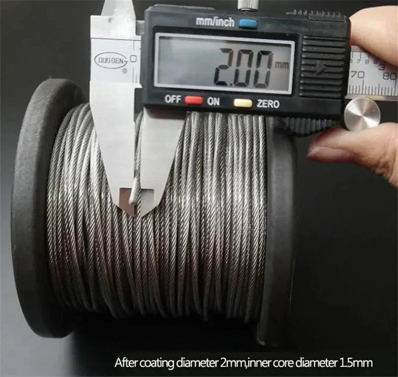 China China Diameter 0.3--8mm,20 to 100 Meters 304# Stainless Steel Wire Rope Soft Cable Fishing Clothesline Lifting Rustproof Line