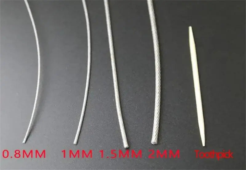 China China Diameter 0.3--8mm,20 to 100 Meters 304# Stainless Steel Wire Rope Soft Cable Fishing Clothesline Lifting Rustproof Line
