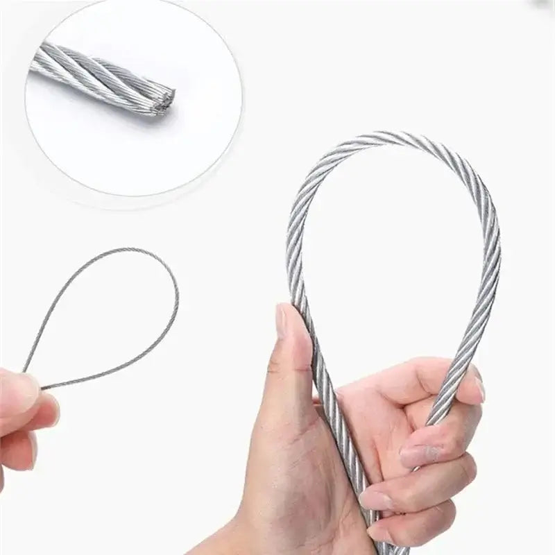 China China Diameter 0.3--8mm,20 to 100 Meters 304# Stainless Steel Wire Rope Soft Cable Fishing Clothesline Lifting Rustproof Line