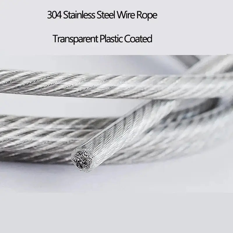 China China Diameter 0.3--8mm,20 to 100 Meters 304# Stainless Steel Wire Rope Soft Cable Fishing Clothesline Lifting Rustproof Line