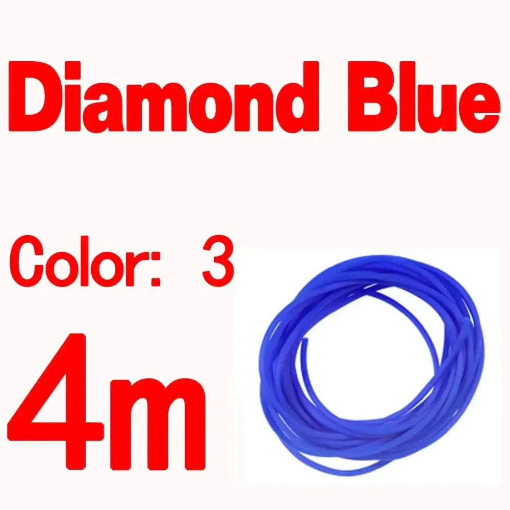 China China Diamond Blue 4m Bimoo 4m/pack 2mm Soft Elastic Thin Film Silicone Tube for Nymph Worm Skin Fishing Rig Sleeve Sabiki Making Fly Tying Material