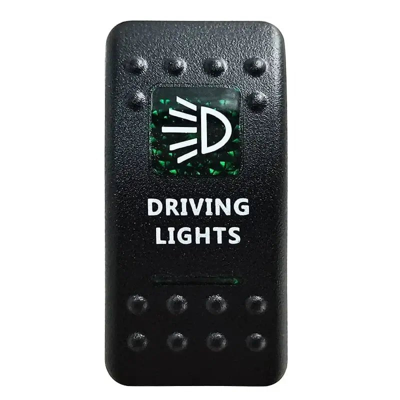 China China Driving Lights Green Led Light Bar Rocker Switch SPST 5Pins/DPDT 7Pins For Car Marine Boat IP68 NARVA Carling ARB Auto Parts Camper Replacement