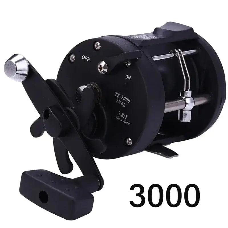 China China DSST3000 Right Sougayilang DTR-30 Trolling Drum Fishing Reels 3+1BB Left/Right Hand Saltwater Trolling Drum Fishing Reel Max Drag 28kg Pesca