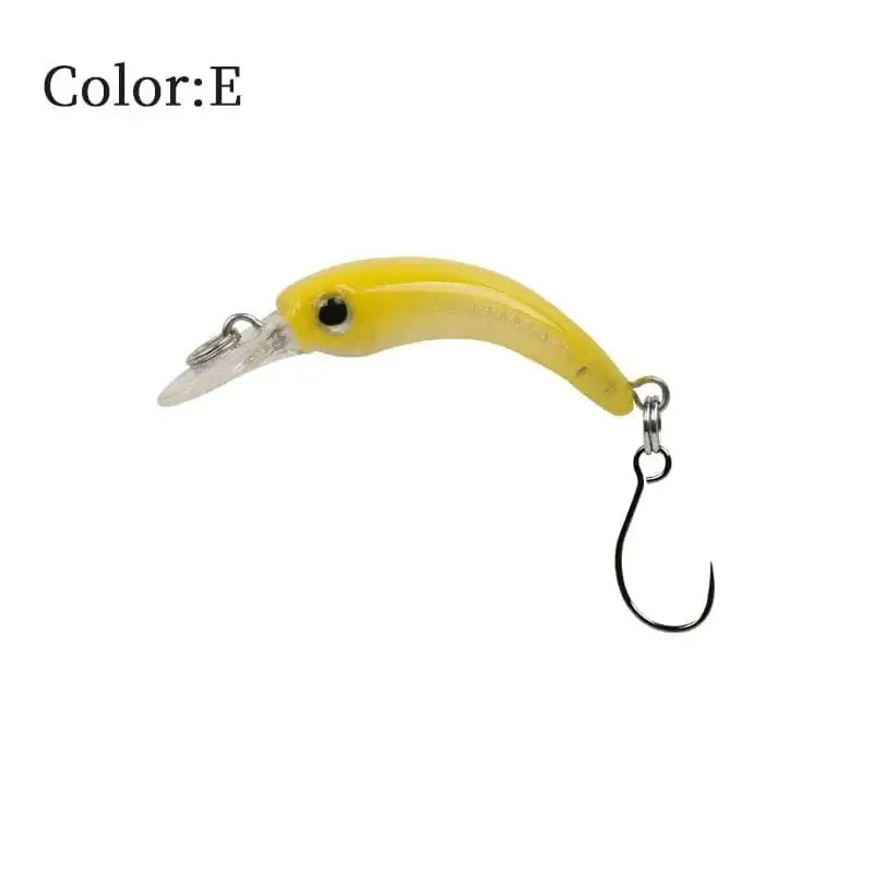 China China E / 1.2g 40mm LETOYO Floating Injured Fishing Lure 40mm 1.2g Micro Lures Artificial Minnow Bait Wobblers For Trout Bass Perch