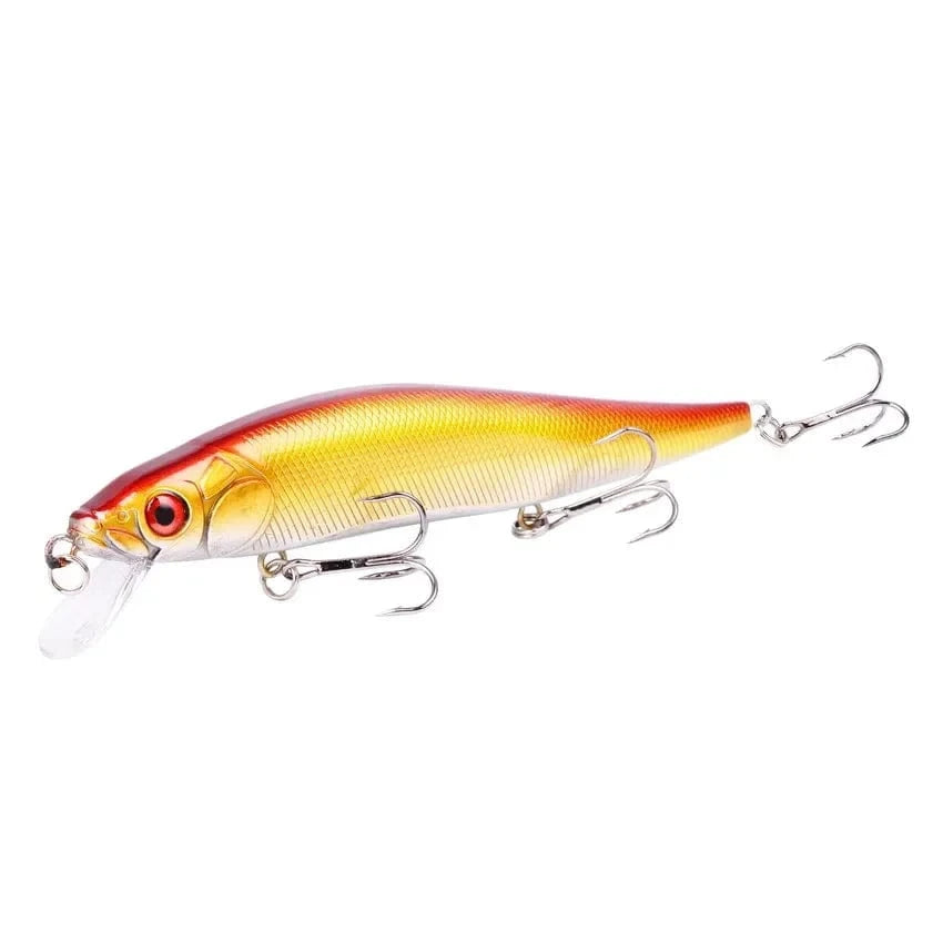 China China E 14cm 21G Aorace 1Pcs 14cm 21g Topwater wobbler 3D Eyes Fishing Lure Minnow Hard Bait 3 fish Hooks Crankbait Floating Fishing Tackle