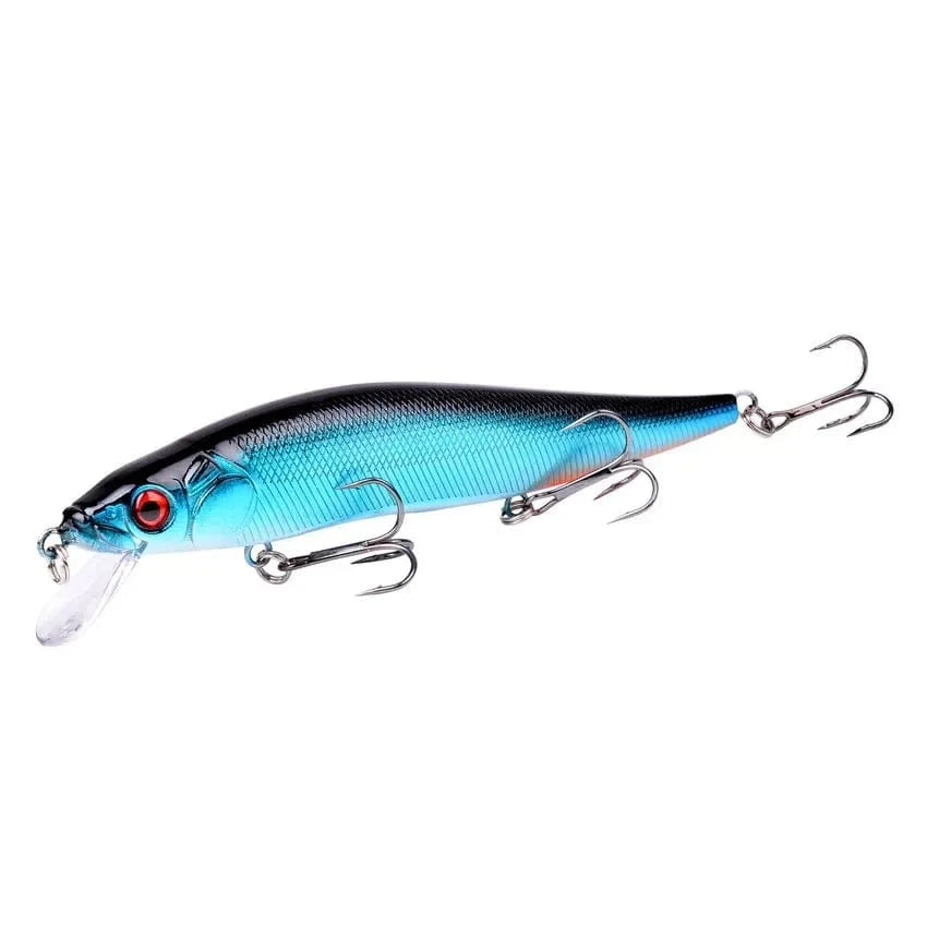 China China E2 14cm 21G Aorace 1Pcs 14cm 21g Topwater wobbler 3D Eyes Fishing Lure Minnow Hard Bait 3 fish Hooks Crankbait Floating Fishing Tackle