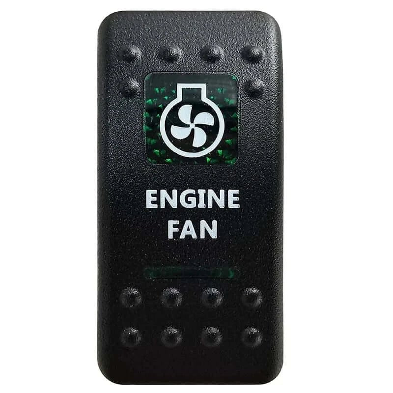 China China Engine Fan Green Led Light Bar Rocker Switch SPST 5Pins/DPDT 7Pins For Car Marine Boat IP68 NARVA Carling ARB Auto Parts Camper Replacement