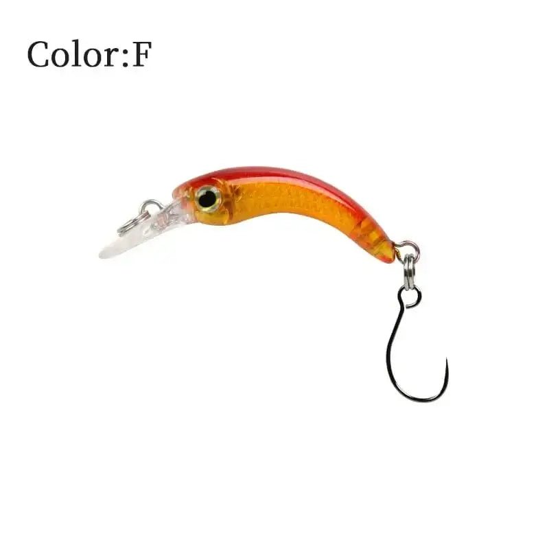 China China F / 1.2g 40mm LETOYO Floating Injured Fishing Lure 40mm 1.2g Micro Lures Artificial Minnow Bait Wobblers For Trout Bass Perch