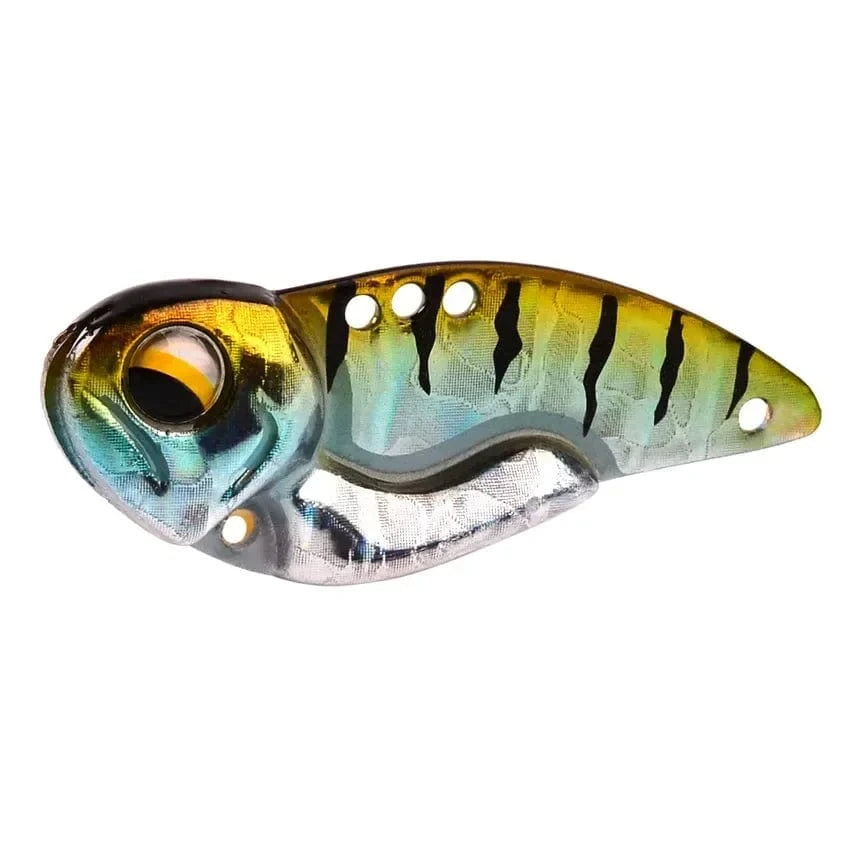 China China F-no-hook / 14g-4.5cm New 7/10/14/20g 3D EyesMetal Vib Blade Lure Sinking Vibration Baits Artificial Vibe for Bass Pike Perch Fishing 6 Colors