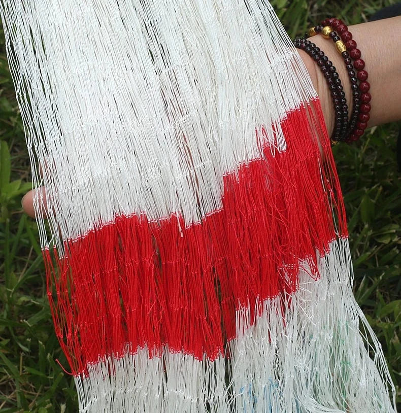 China China Finefish-Hand-Made Weave PE Color Line Cast Net Cloth without Sinker, Hand Throw Fishing Nets, Catch Fish Network, High Strength