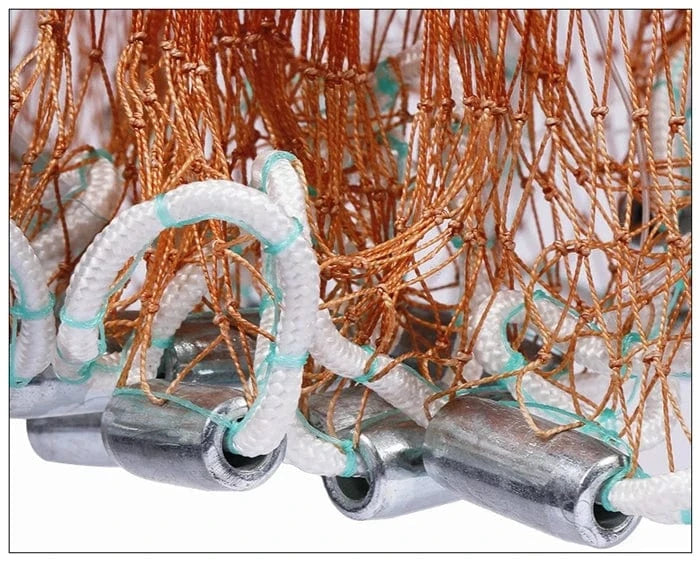 China China Finefish Height 1.2-3.6M Hand Throw Network With Ring Gillnet Easy USA Cast Nets Catch Fishing Net Small Mesh Hunting Fish Gear