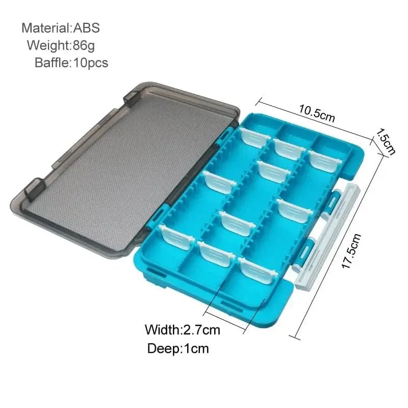 China China Fishing Box Portable Accessories Box Fisherman Tackle Box Plastic Bait Boxes Hook Organizer Storage Tool For Carp Fishing Goods