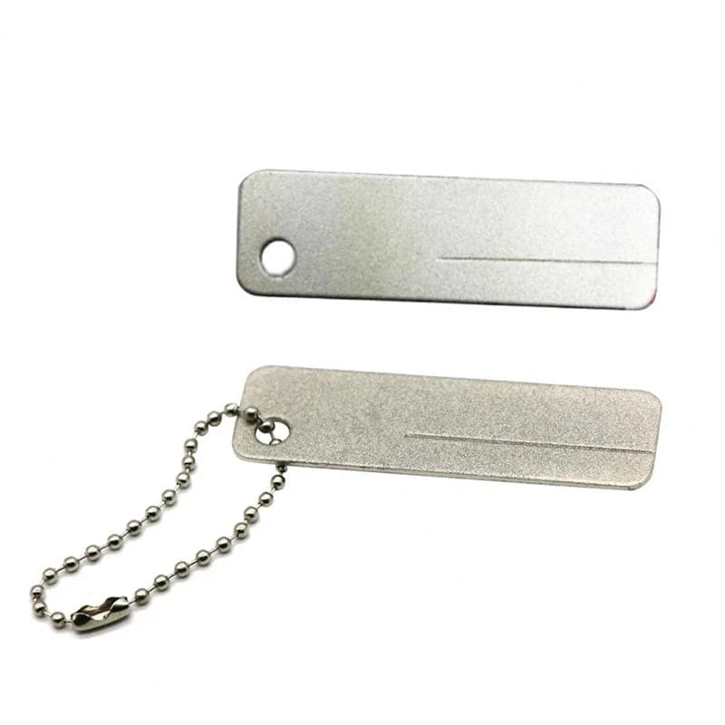 China China Fishing Hook Sharpener Portable Diamond Stone Fish Hook Sharpen Tools Knife Whetstone Keychain for Outdoor Fishing Accessories