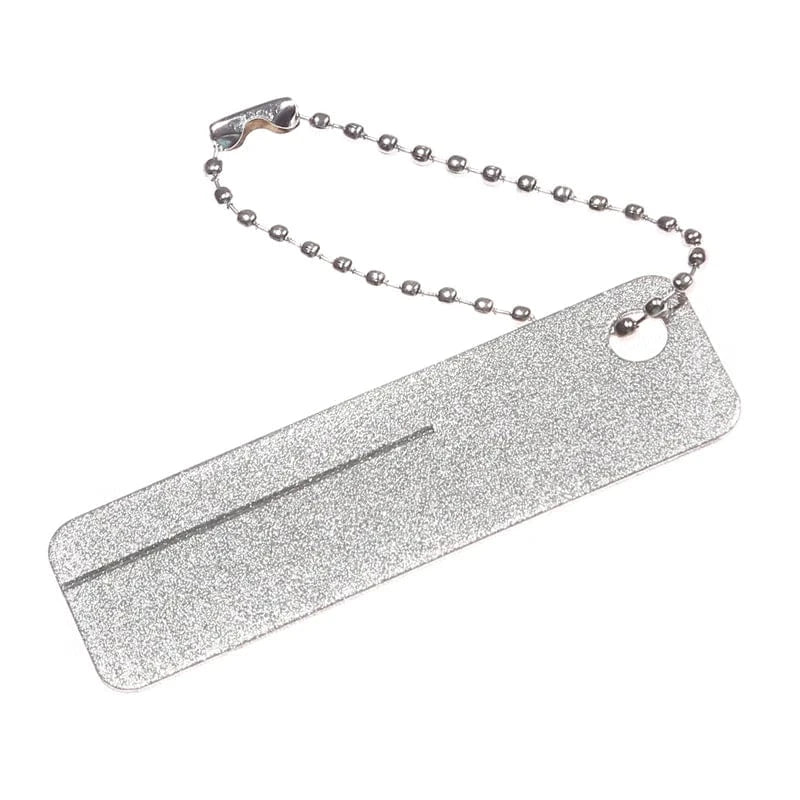 China China Fishing Hook Sharpener Portable Diamond Stone Fish Hook Sharpen Tools Knife Whetstone Keychain for Outdoor Fishing Accessories