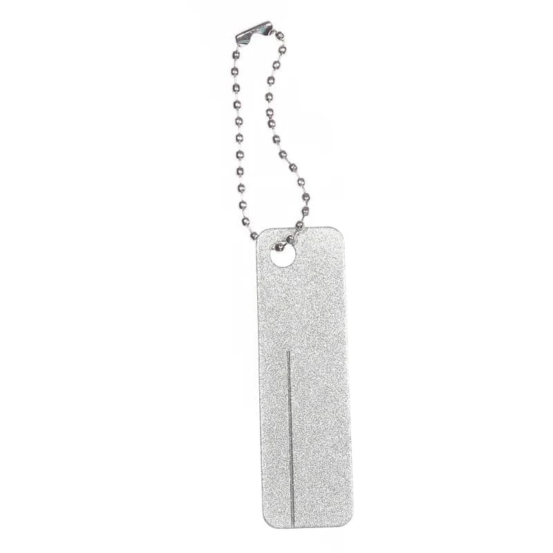China China Fishing Hook Sharpener Portable Diamond Stone Fish Hook Sharpen Tools Knife Whetstone Keychain for Outdoor Fishing Accessories