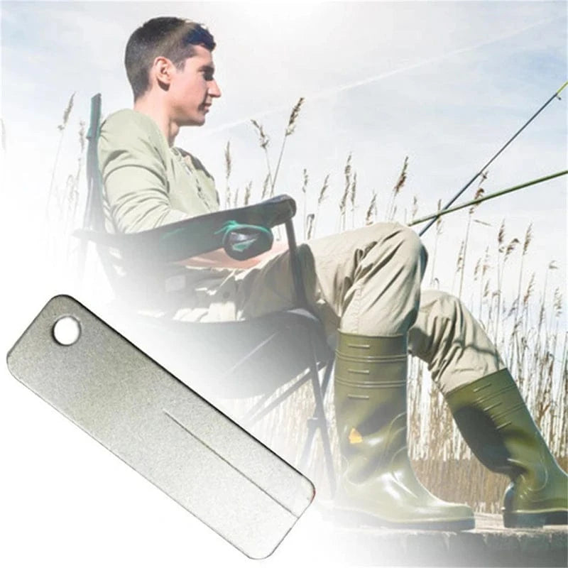 China China Fishing Hook Sharpener Portable Diamond Stone Fish Hook Sharpen Tools Knife Whetstone Keychain for Outdoor Fishing Accessories
