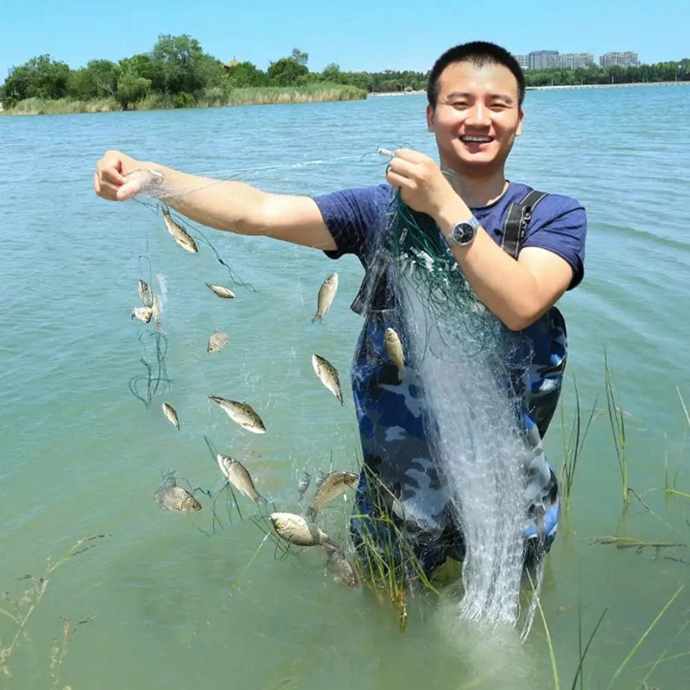 China China Fishing Net Single Mesh Nylon Float Trap Monofilament Gill Net Fishing Accessories For Hand Casting