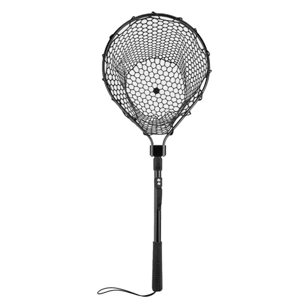 China China Fishing Net With Handle Telescoping Fishing Landing Net Portable Silicone Mesh Folding Fish Hand Net Fishing Gear Accessorie