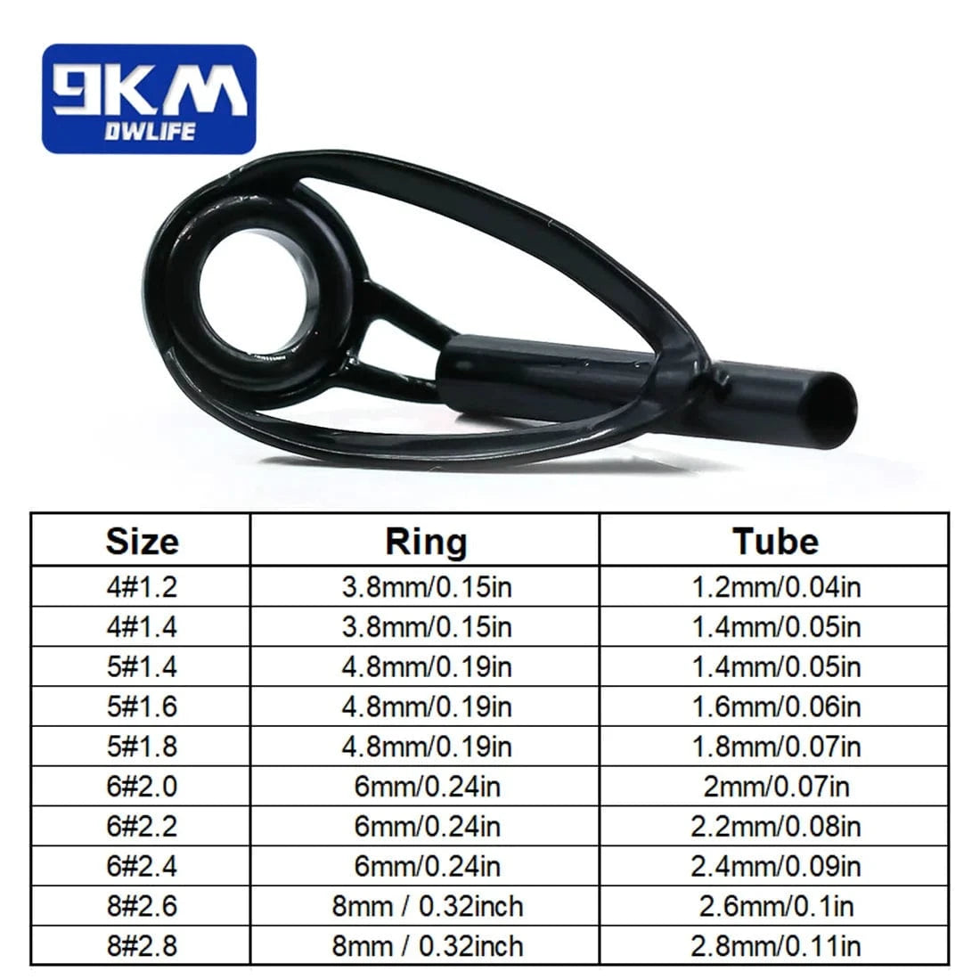 China China Fishing Rod Guide Tip Repair Kit Stainless Steel Spinning Rod Replacement Kit Wear Resistant Ceramic Ring Saltwater Freshwater