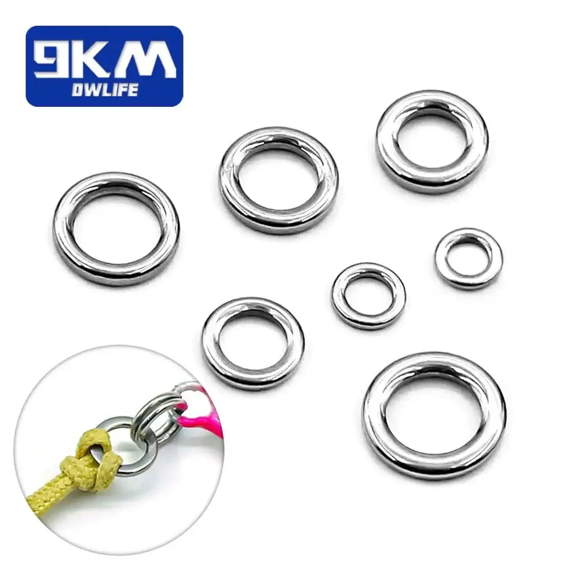 China China Fishing Solid Ring 20~100Pcs Fishing Lure Connectors Stainless Steel Snap Fishing Accessories Solid Ring Saltwater Tackle Chrome