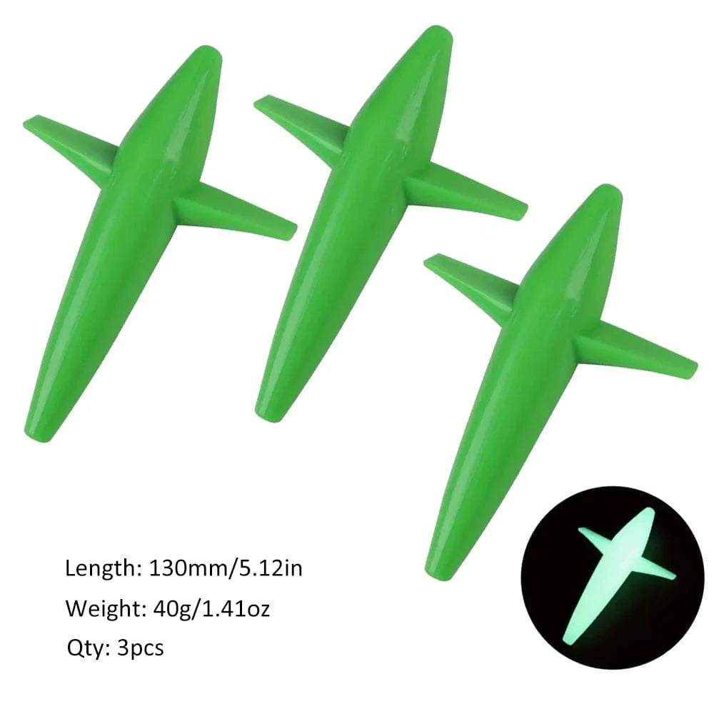 China China Fluorecent Green / 130mm 40g 3pcs 3pcs Bird Shaped Teaser 5" 40g Fishing Lure Floating PP Plastic Big Game Tuna Pesca Tolling Fishing Lure