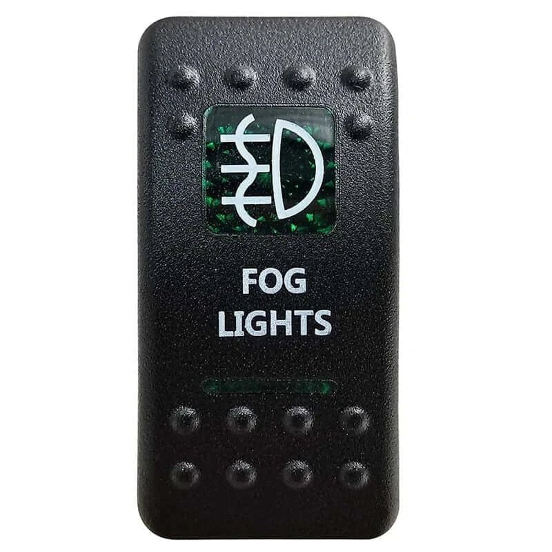 China China Fog Lights Green Led Light Bar Rocker Switch SPST 5Pins/DPDT 7Pins For Car Marine Boat IP68 NARVA Carling ARB Auto Parts Camper Replacement