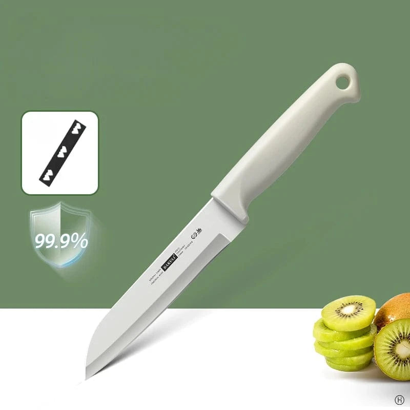 China China Fruit Knife BAKULI-1/2pc Macaron Pure White Kitchen Knife Set Antioxidant Coating More Durable Kitchen Aesthetics Fruit Knife Meat Cutter
