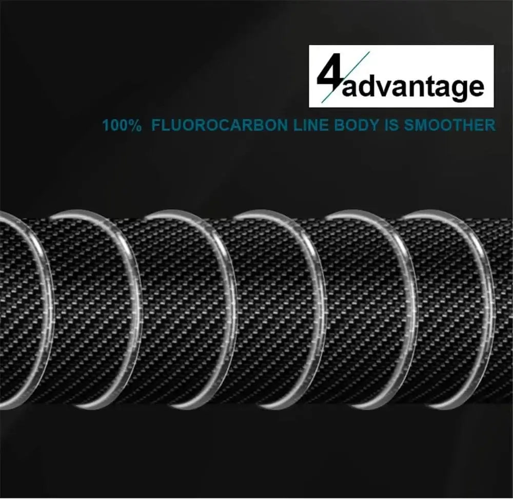 China China FTK 100m Fluorocarbon Fishing Line 4.13-34.32LB Fluorocarbon coating Japan Carbon Fiber Leader Carp Fishing Line Super Soft Line