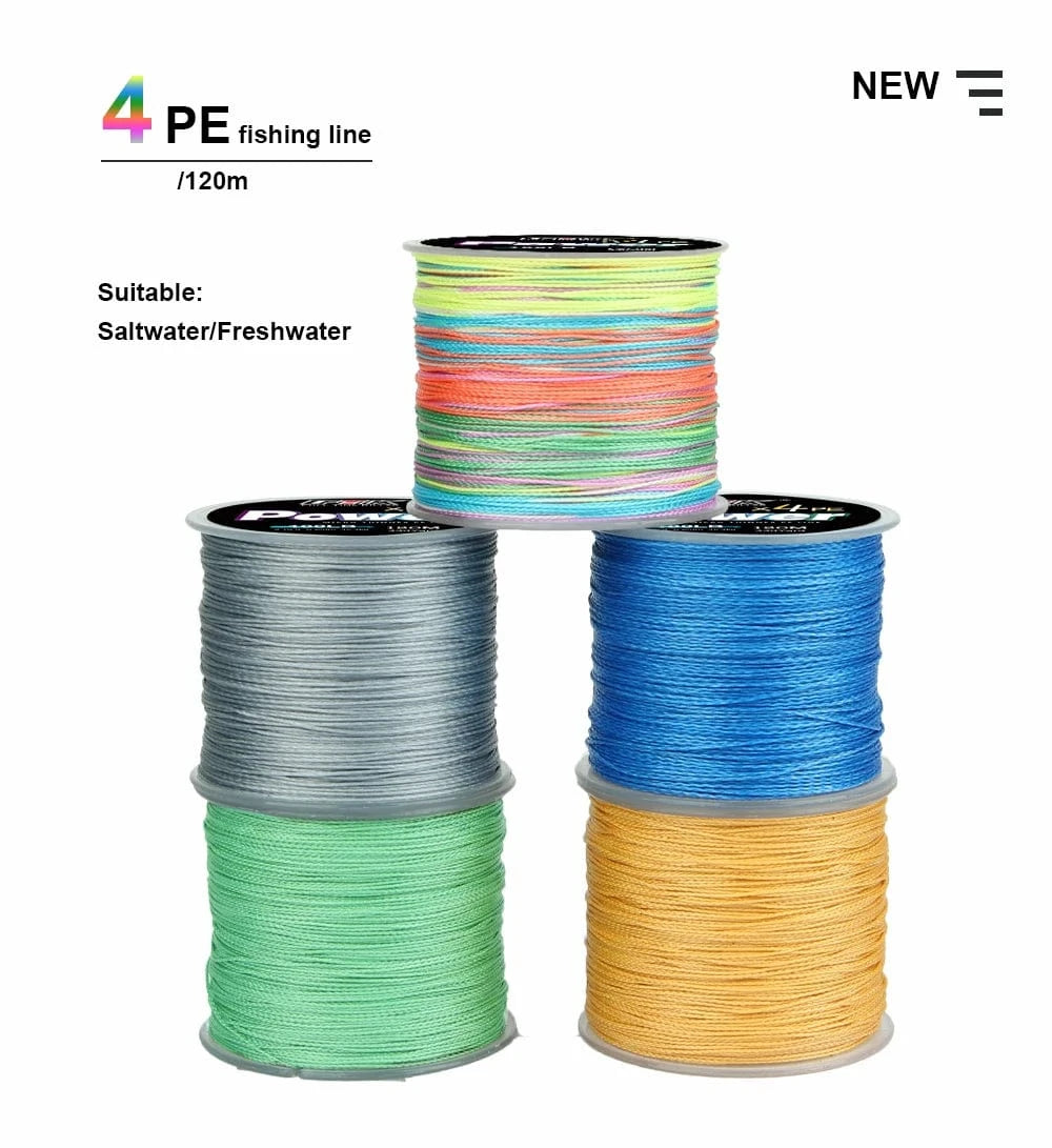China China FTK 4 Strands PE Braided Fishing Line Japan 120M Super Strong Lure Wire Multifilament Line 0.10MM-0.60MM 8LB-100LB