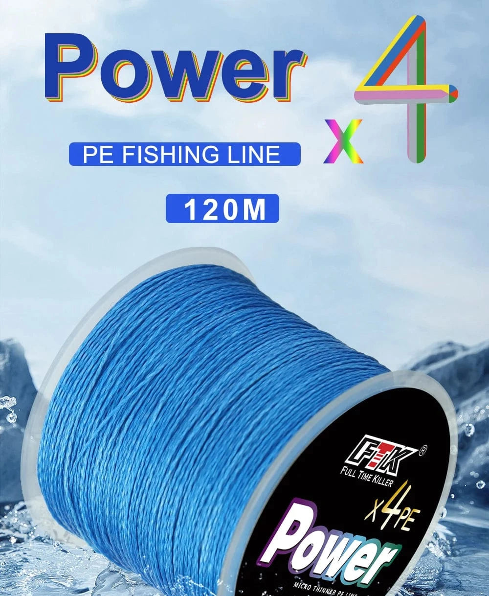 China China FTK 4 Strands PE Braided Fishing Line Japan 120M Super Strong Lure Wire Multifilament Line 0.10MM-0.60MM 8LB-100LB