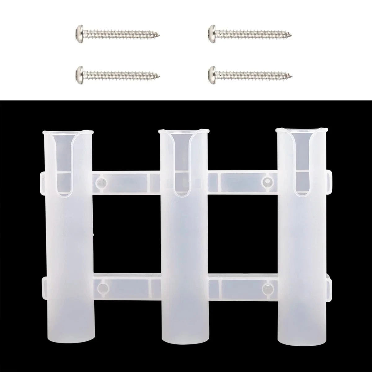 China China Golden 3 Tubes Link Plastic Fishing Rod Racks Holder Socket for Boat Marine Fishing Box Kayak Boat Yacht