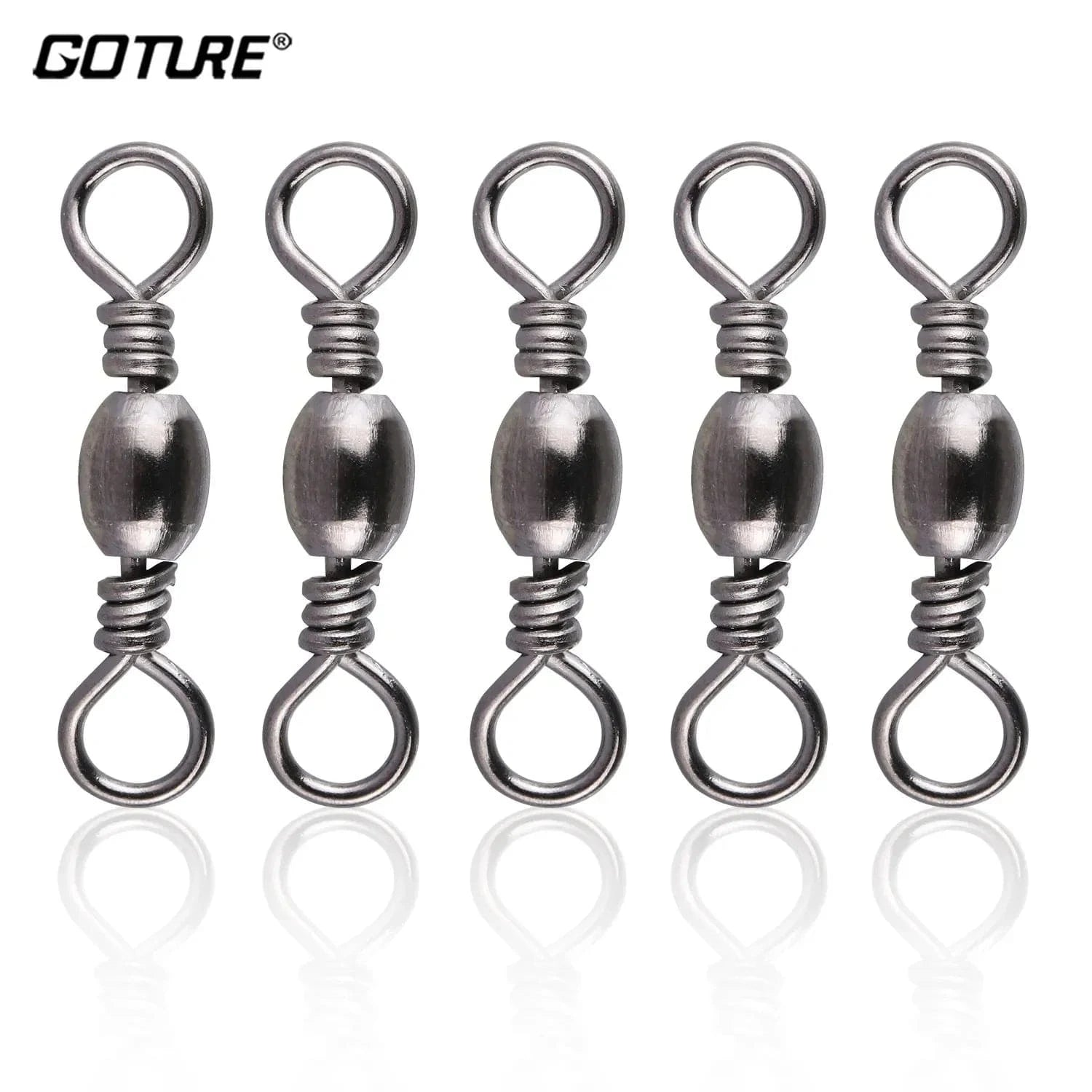 China China Goture 200pcs Fishing Rolling Swivel Snap Drag 16kg-70kg Stainless Steel Fishhooks Barrel Swivel Fishing Tackeles Line Connector
